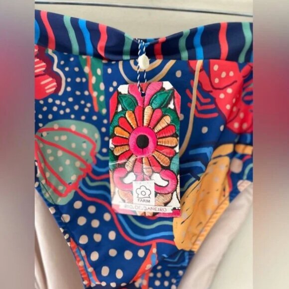 Farm Rio NWT Anthropologie Bikini Bottom size L - Picture 4 of 9